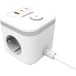 Fellowes Cubo Multienchufe USB Blanco