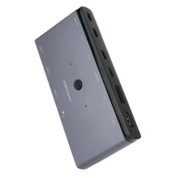 Nanocable KVM Switch 2xUSB-C 3xUSB-A+2xUSB-C/PD