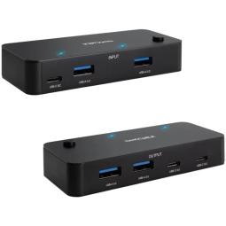 Nanocable Switch 2xUSB3.0+USB-C 5V A 2xUSB-A3.0