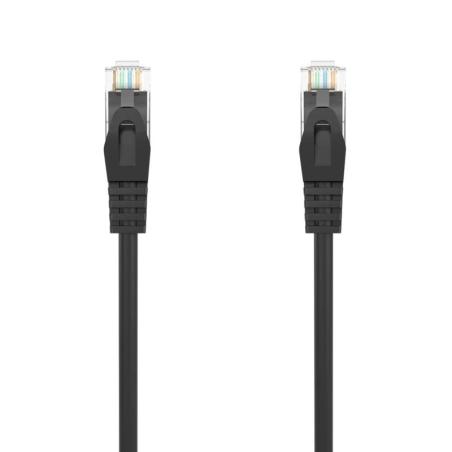 Aisens Latiguillo RJ45 LSZH CAT.6A UTP negro 25cm