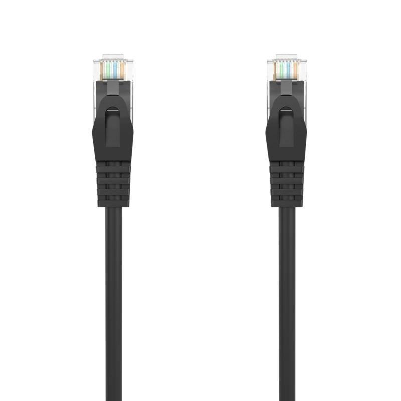 Aisens Latiguillo RJ45 LSZH CAT.6A UTP negro 25cm
