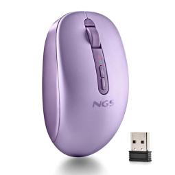 NGS Ratón Inalámbric 2.4GHZ Dual BT FOGDUAL PURPLE