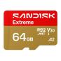 Sandisk microSDXC Extreme 64Gb uSD 170/80MBs +Adap