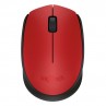 Logitech M171 Ratón Inalámbrico 1000 dpi Neg/Rojo