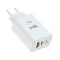 iggual Cargador triple USB-A + 2 x tipo C GaN 65W