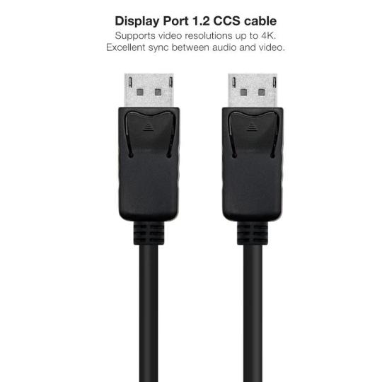 Nanocable Cable Displayport 1.2 CCS DP/M-DP/M 1,0m