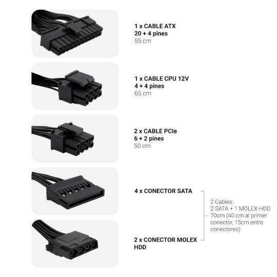 COOLBOX FUENTE ALIM. ATX POWERLINE3 650W 85%EFI