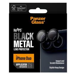 PanzerGlass Hoops Camera Protect iPhone Duo Black