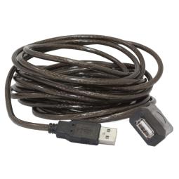 Gembird Cable Extensión Activo USB 10Mts Negro