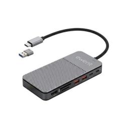 EWENT EW1156 8en1 Estación acopl. USB-C Caja SSD