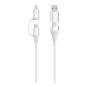 EWENT Cable 4-1 60W 1m USB-C Lightning USB-A Datos