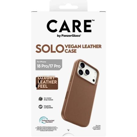 Care VeganLeatherCase Brown MagSafe iP 18Pro 17Pro