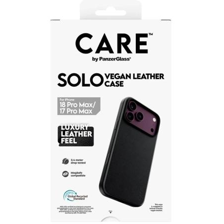 Care VeganLeatherCase Black MagSafe iP 18PMx 17PMx