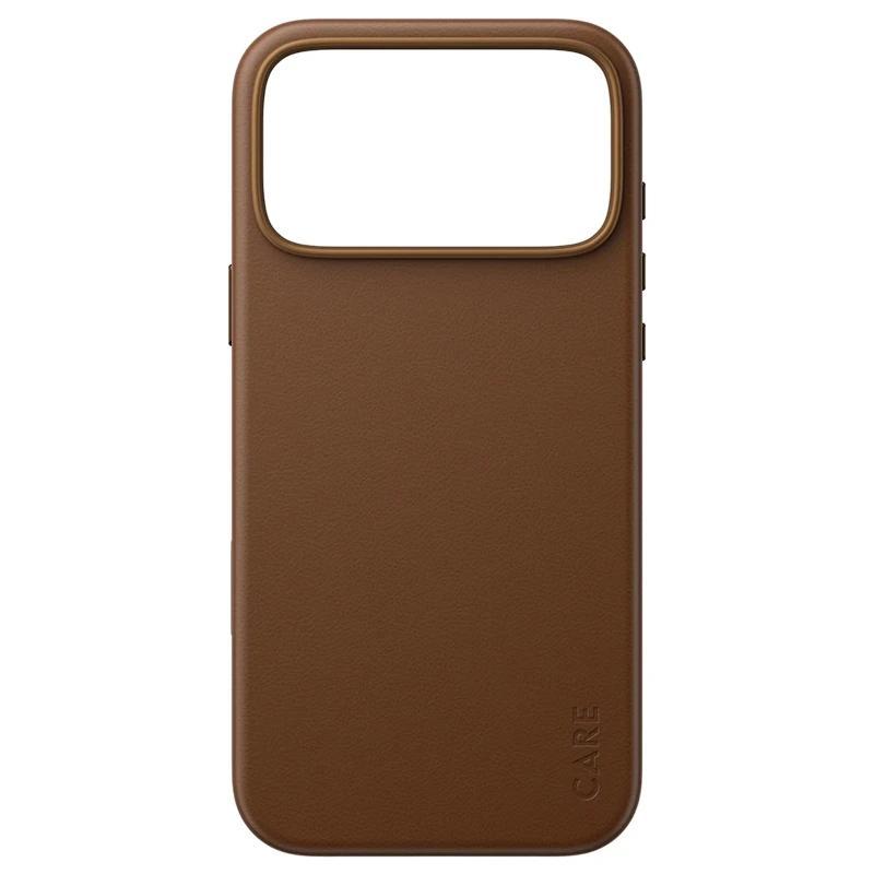 Care VeganLeatherCase Brown MagSafe iP 18PMx 17Mx