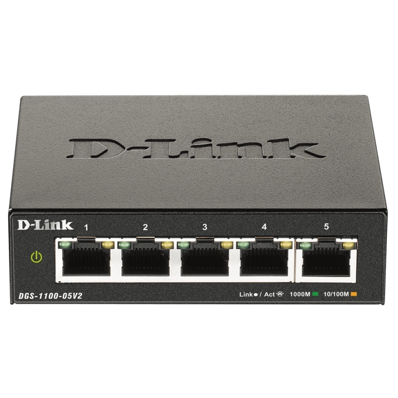 D-Link DGS-1100-05V2 Switch 5xGigabit EasySmart