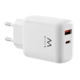 EWENT CARGADOR RAPIDO GAN DE 45W /USB-C PD Y USB-A