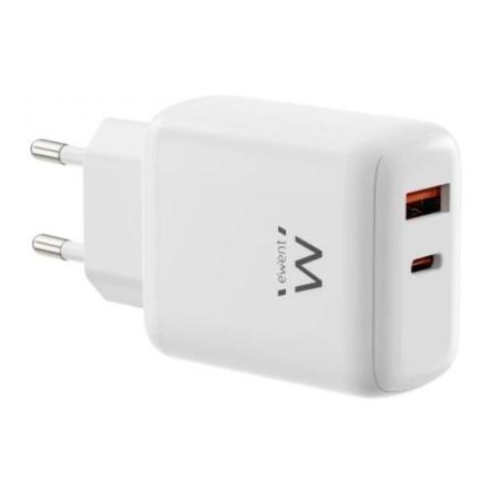 EWENT CARGADOR RAPIDO GAN DE 45W /USB-C PD Y USB-A