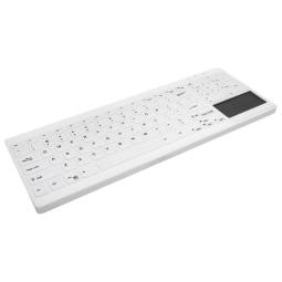 Cherry Teclado Touchpad lavable/desinfe USB Blanco