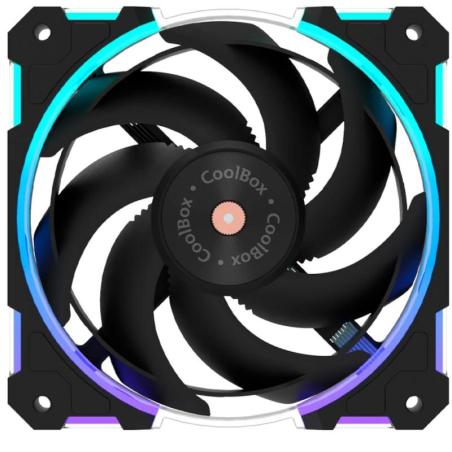 Coolbox Gaming Ventilador X12 PWM Aux 12Cm ARGB