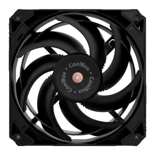 Coolbox Gaming Ventilador V12 PWM AUX 12Cm Negro