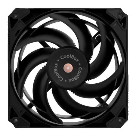Coolbox Gaming Ventilador V12 PWM AUX 12Cm Negro