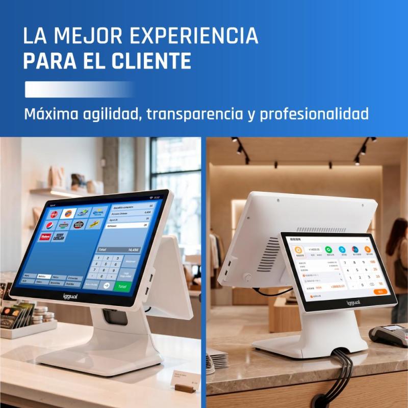 iggual TPV dual 15,6+11,6 i5 8350U 8+256G W11 Blan