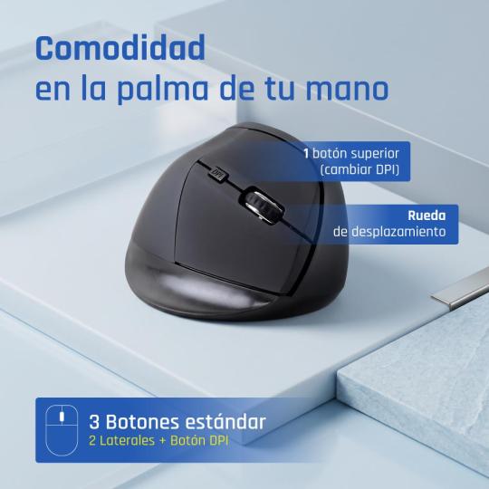 iggual Ratón ergonómico vertical USB ERGO-V