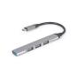 Gembird Hub USB-C 4P, USB 3.0 x 1 + USB 2.0 x 3