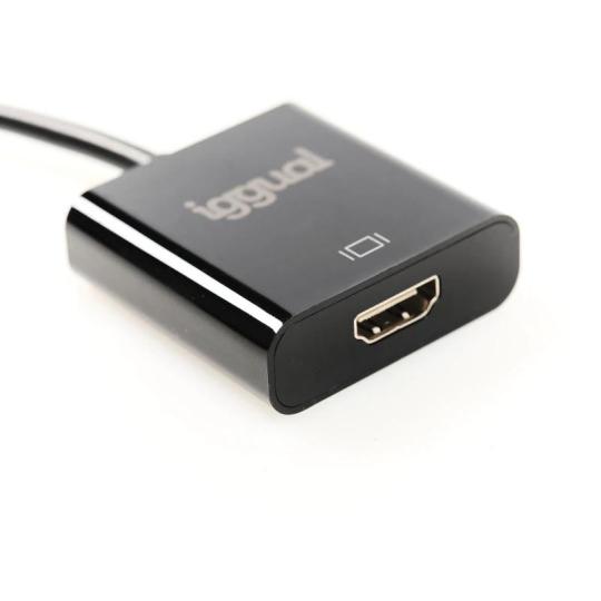 iggual Adaptador DisplayPort (M) a HDMI (H) 4K UHD