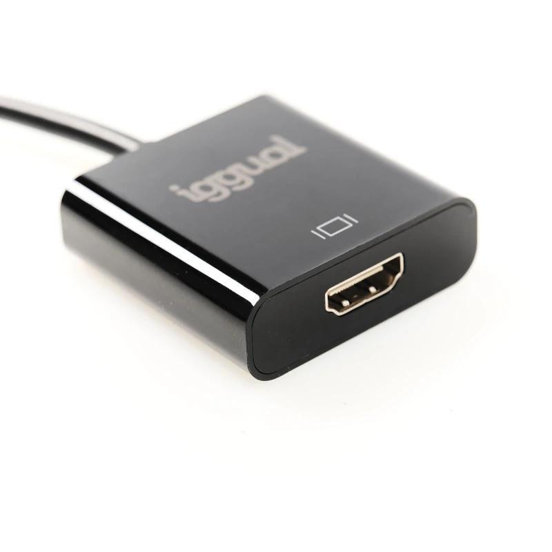 iggual Adaptador DisplayPort (M) a HDMI (H) 4K UHD