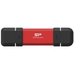 SP Memoria USB DS72 250GB USB A+C 3.2 Gen2 Rojo