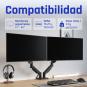 iggual SPMP02-A Soporte pinza 2 monitor 17-32" pro