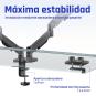 iggual SPMP02-A Soporte pinza 2 monitor 17-32" pro