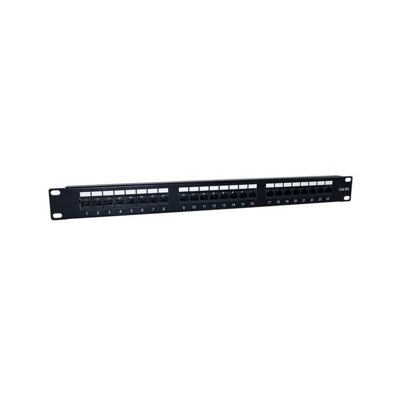 2LAN Patch Panel 19" CAT6A 24 Puertos UTP