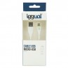 iggual cable USB-A/micro-USB 100 cm blanco