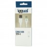 iggual cable USB-A/USB-C 100 cm blanco