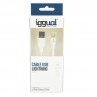 iggual cable USB-A/Lightning 100 cm blanco