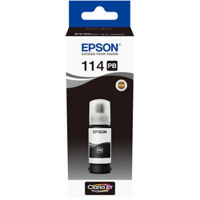 Epson Botella Tinta Ecotank 114 Negro Foto